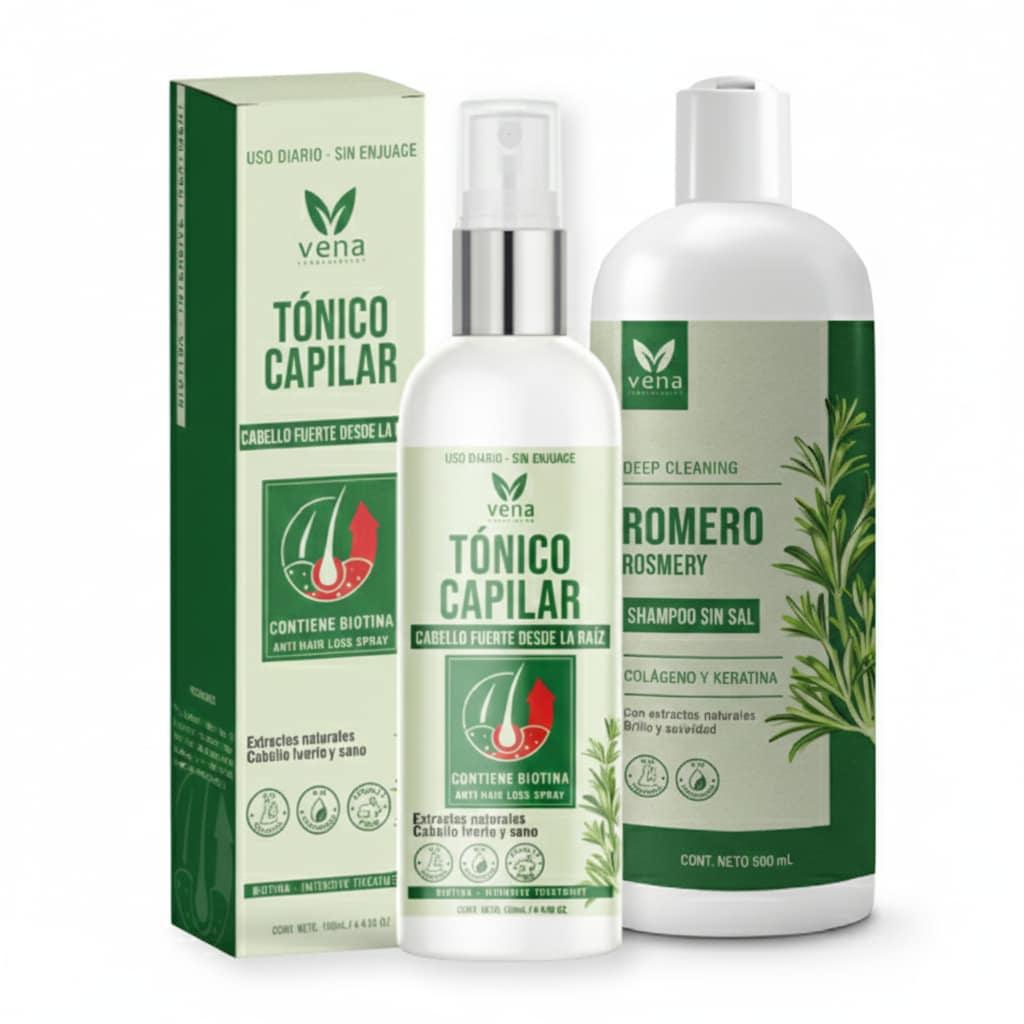 Pack Romero Vena: Shampoo Romero y Tónico Capilar