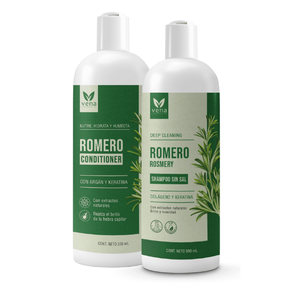 Dúo Romero: Shampoo Romero y Acondicionador Romero (500 ml c/u)